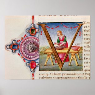 Historisierte erste "V"-Darstellung Poster