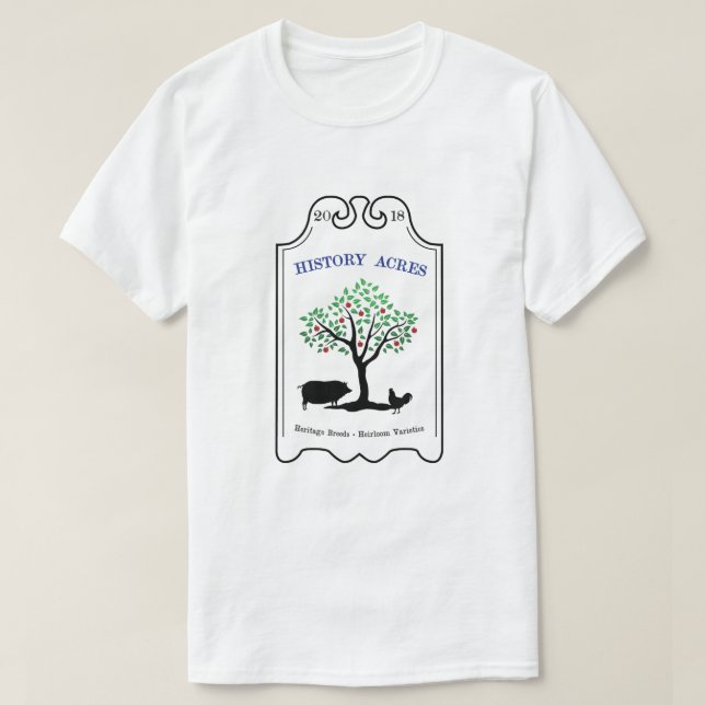 History Acres White Tee Shirt  (Design vorne)