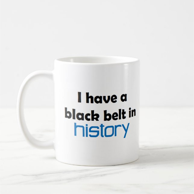 History black belt kaffeetasse (Links)