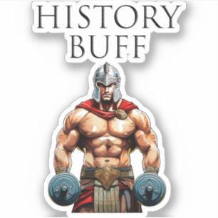 History Buff Roman Centurion Aufkleber