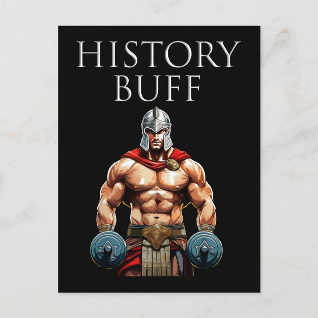 History Buff Roman Centurion Postkarte (Vorderseite)