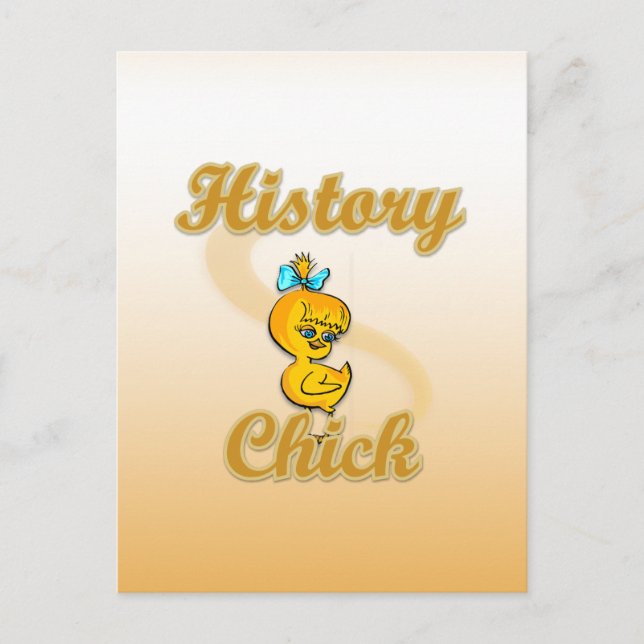 History Chick Postkarte (Vorderseite)