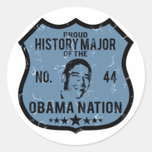 History Major Obama Nation Runder Aufkleber