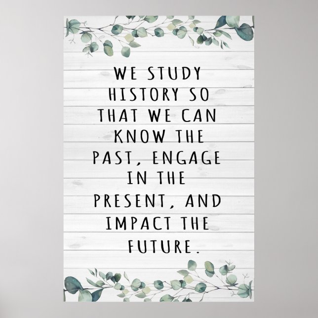 History Teacher Classroom Poster (Vorne)