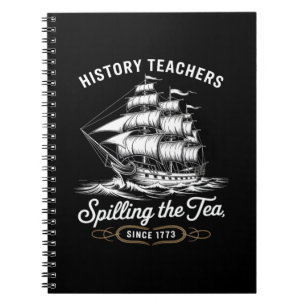 History Teacher Funny Sprichwort Spilling Tea Seit Notizblock