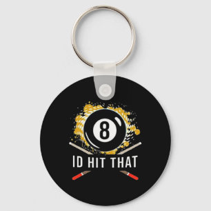 Hit das - 8-Ball Pool Billard Spaß Schlüsselanhänger
