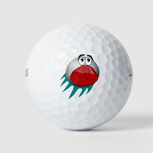 Hit Golf Ball Cartoon (Vorderseite)
