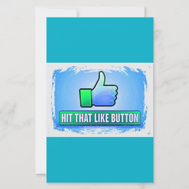 Hit that like Button Einladungen & Ankündigungen (Vorderseite)