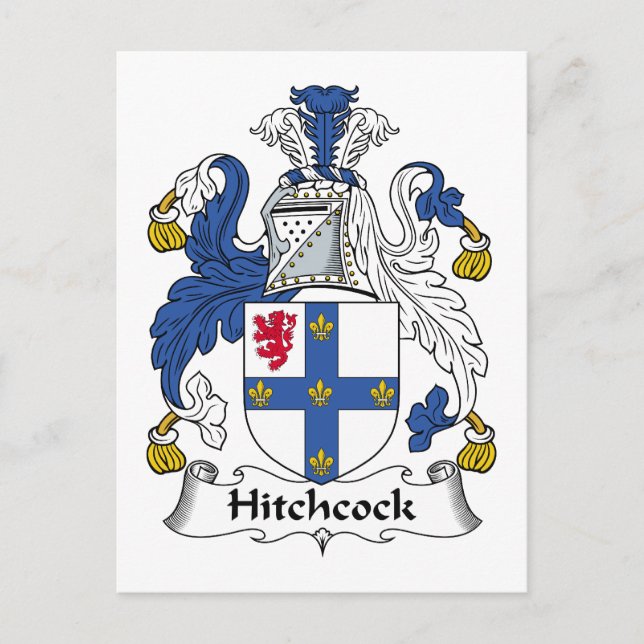 Hitchcock-Familienwappen Postkarte (Vorderseite)