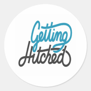 Hitched Runder Aufkleber