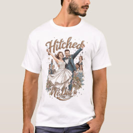 Hitched – We Did It - Wedding T-Shirt