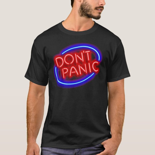 Hitchhiker&x27;s Guide - &quot;Don&x27;t Panik&quo T-Shirt (Vorderseite)
