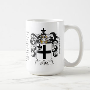 Hite, der Ursprung, die Bedeutung und das Wappen Kaffeetasse