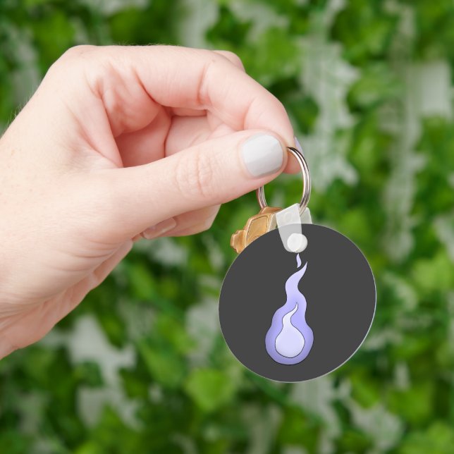 Hitodama Flame: Japanischer Geist Yokai Schlüsselanhänger (Hand)