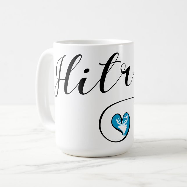 Hitra Flag Heart, Norwegen Kaffeetasse (Vorderseite Links)