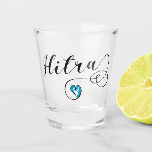 Hitra Flag Heart, Norwegen Schnapsglas