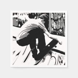 Hitting the Ramp - Skateboarder Serviette