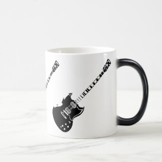 Hitze aktivierte erscheinende Gitarren-Tasse Verwandlungstasse