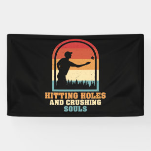 Hitze Holen und zerdrückende Soule Funny Cornhole Banner