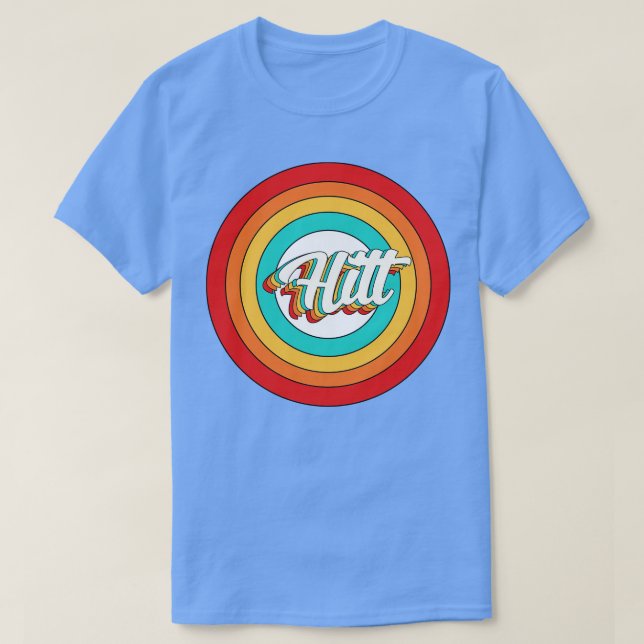 Hitze Name Shirt Vintag Hitt Circle (Design vorne)