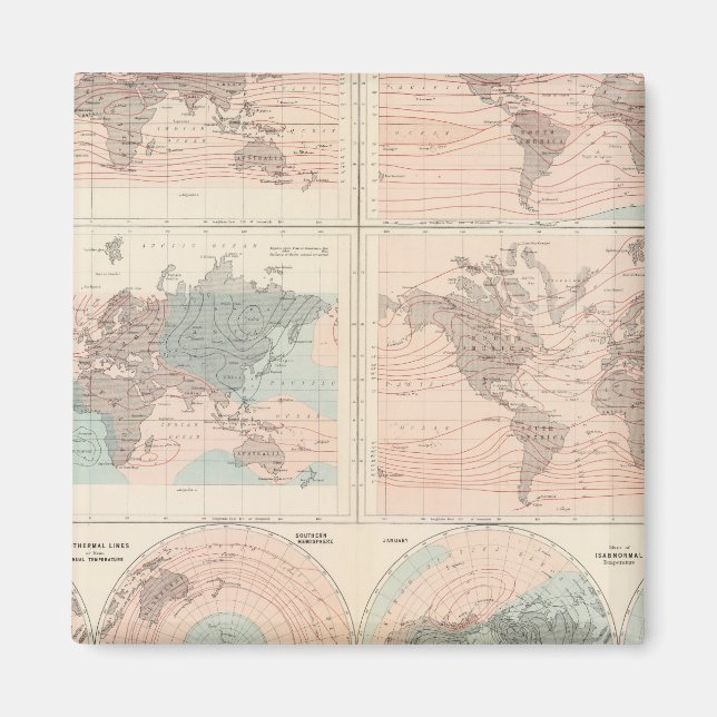 Hitze über dem Globus Magnet (Vorne)