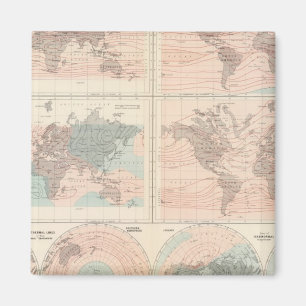 Hitze über den Globus Magnet