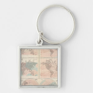 Hitze über den Globus Schlüsselanhänger