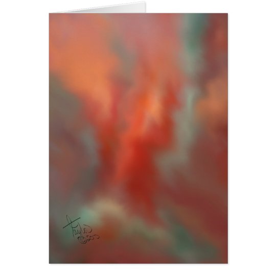 Hitzewallung-Kunst-Gruß-Karte Karte