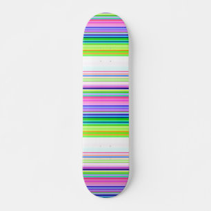 Hitzewallungen Neonstreifen Skateboard