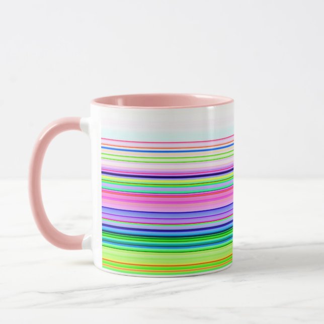 Hitzewallungen Neonstreifen Tasse (Links)