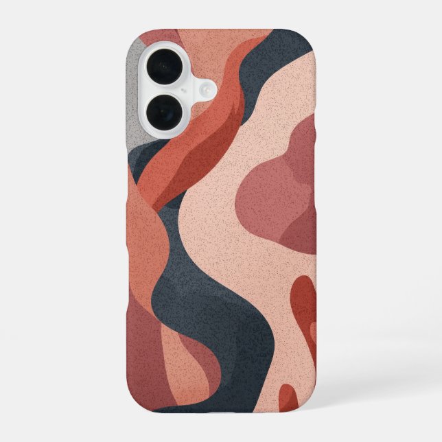 Hitzewelle iPhone 16 Hülle (Rückseite)