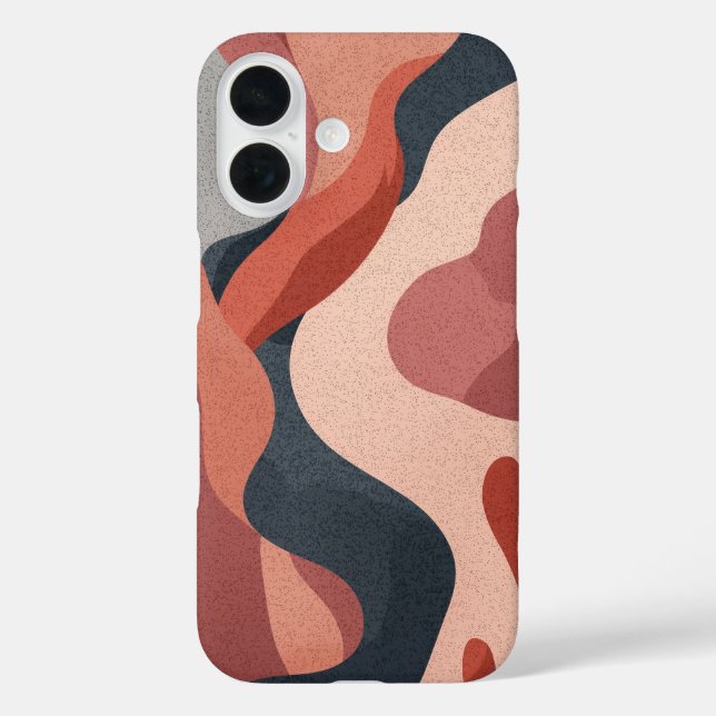 Hitzewelle iPhone 16 Hülle (Rückseite)