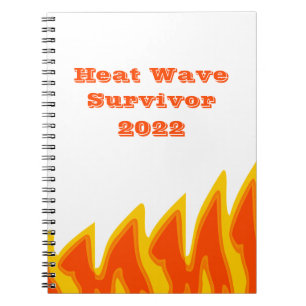 Hitzewelle Survivor 2022 Notebook Notizblock