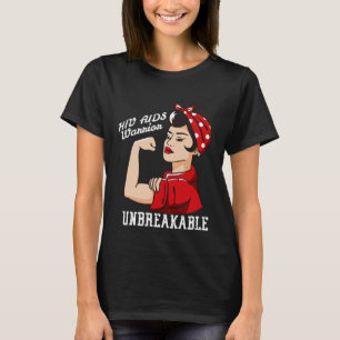 HIV Aids-Bewusstsein Monat Krieger unzerbrechliche T-Shirt