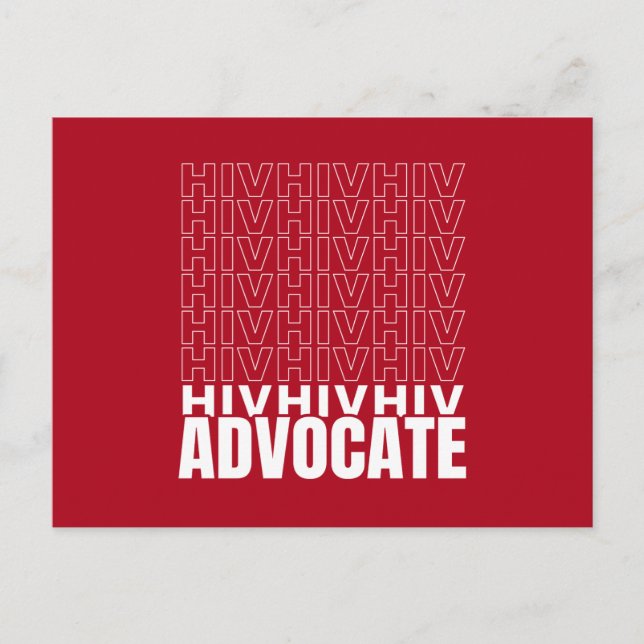 HIV HIV-Advocate Postkarte (Vorderseite)
