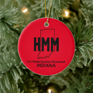 HIV-Modernisierungsbewegung Indiana Keramik Ornament