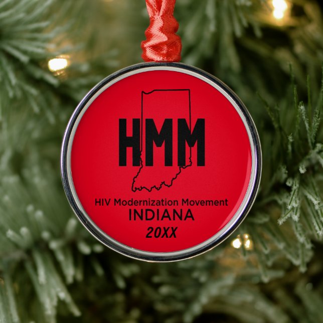 HIV-Modernisierungsbewegung Indiana Ornament Aus Metall (Baum)