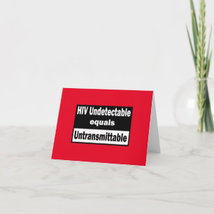 HIV nicht nachweisbar gleicht HIV unübertragbar Karte