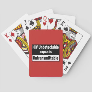 HIV nicht nachweisbar gleicht HIV unübertragbar Spielkarten