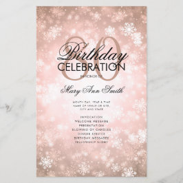 Hiver 80e anniversaire Programme Rose Gold Wonderl