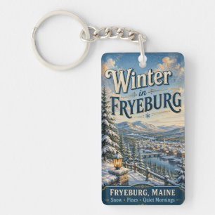 Hiver à Fryeburg Maine Rectangle Acrylique