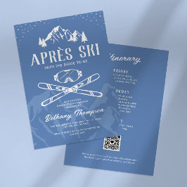 Hiver après Ski Bachelorette Invitations