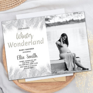 Hiver Baby Shower Invitations Parties scintillant