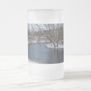 Hiver Blue James River Verre givré Bière Mug