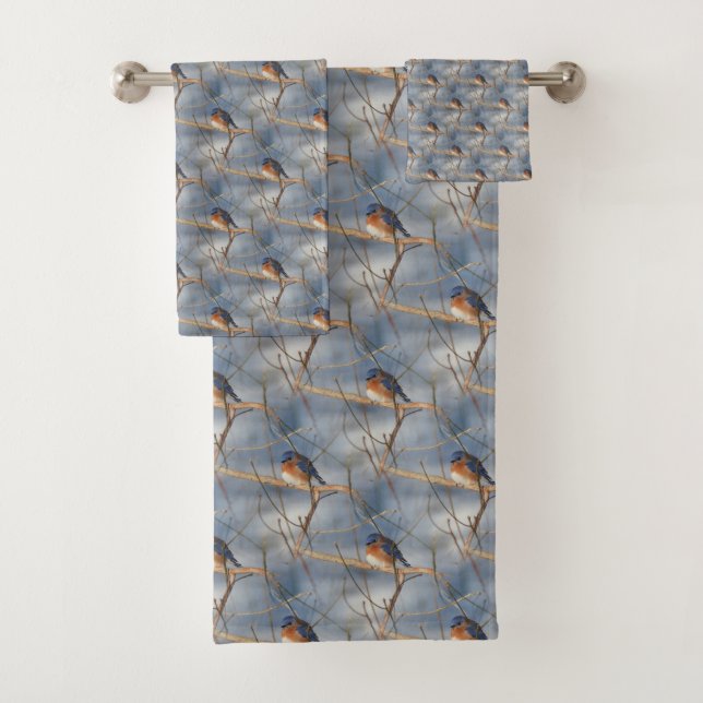 Hiver Bluebird Animal Nature Motif     (En situation)