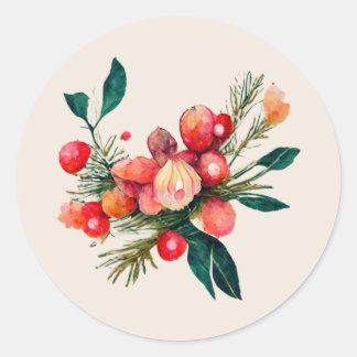 Hiver, Bouquet de Noël, Stickers