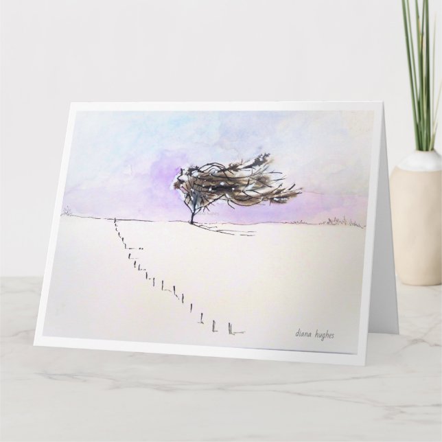 'Hiver' - Carte de voeux (Devant)