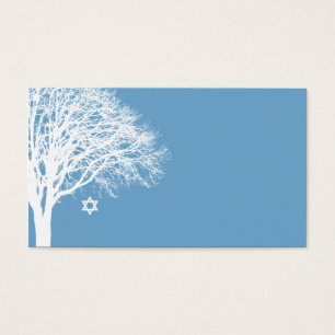 Hiver Chêne Bleu Blanc Bat mitzvah