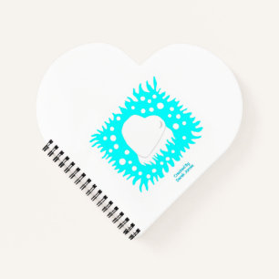 Hiver Coeur de neige en forme de Carnet spiral