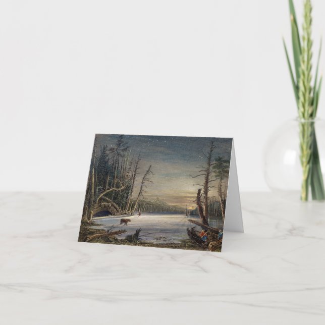 HIVER DANS LA CARTE DE NOËL DE CATSKILLS (Devant)